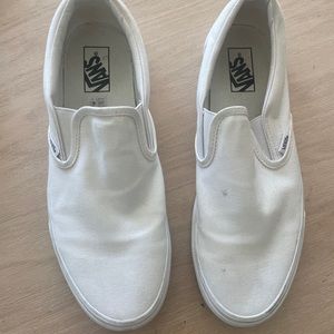 Vans Classic Slip On Mens 11 White Shoes Low Top